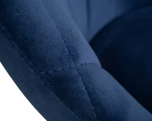 Стул барный DOBRIN LOGAN BLACK Синий велюр MJ9-117