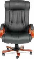 Кресло руководителя CHAIRMAN 653 кожа черная