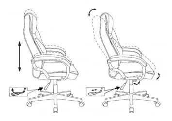 Геймерское кресло Зомбие ХЕРО БАТЗОНЕ Черный / Zombie HERO BATZONE