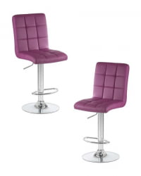 Стул барный DOBRIN KRUGER (фиолетовый) 2 шт