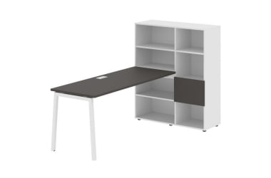 Рабочая станция ЕДИС ЕЛРСТ 1117 Мокко Белый Белый / EDIS ELRST