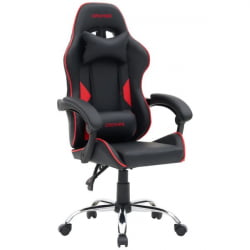 Кресло компьютерное CРОМЕКС (КРОМЕКС) ДЖокер ГМ-125 экокожа черное/красное / CROMEX Joker GM-125