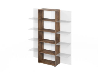 Стеллаж дополнительный LEMO L-641 Таксония шоколадная