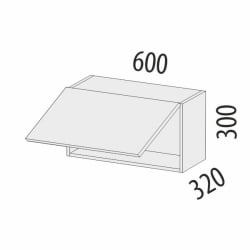 Антресоль (с системой плавного закрывания) Дакота 103.101