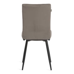 Стул обеденный Monte Carlo разборный, ткань велюр, 45х55х97, серый/черный, (Porsche 9)