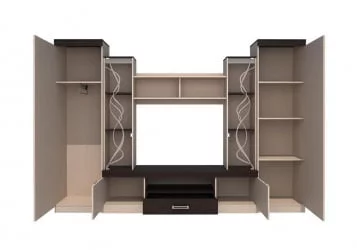 Гостиная Атлантида 2 Б Ясень шимо темный Ясень шимо светлый