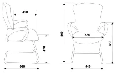 Кресло офисное (низкая спинка) Бюрократ CH-818-LOW-V/15-21 (Б)