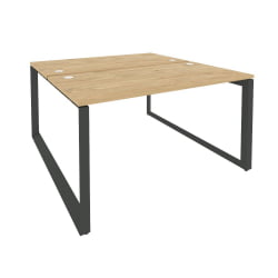 Рабочая станция на О-образном м/к ОНИКС О.МО-Д.РС-2.3.7 Тиквуд Светлый/Антрацит / ONIX O.MO-D.RS-2.3.7