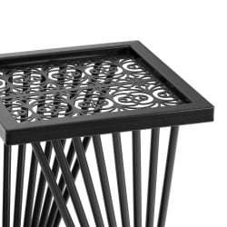 Стол Osteria/Остерия металл, черный, 25,5х25,5х59 см