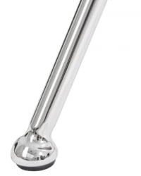 Кресло дизайнерское ДОБРИН ЕМИЛЙ (серая ткань АФ7, хромированная сталь) 2 шт / DOBRIN EMILY AF7,