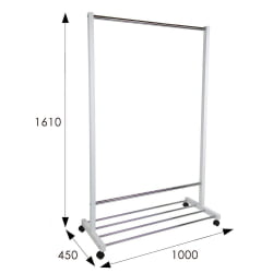 Гардеробная вешалка для одежды В 35Н Белый