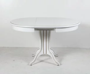 Стол обеденный Орион-5 (d1200) тон 1 с золотой патиной