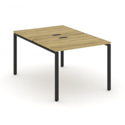 Рабочая станция двухсторонняя на 2 места CONCEPT CN.DRS-001 Дуб Винченцо Черный