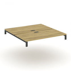 Двойной стол надставка на две опорные тумбы CONCEPT CN.DSN-005 Дуб Винченцо Антрацит