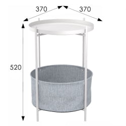 Придиванный столик Берген Белый