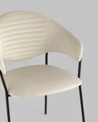 Стул Алексис велюр Бежевый