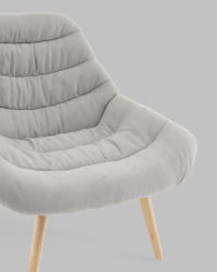 Кресло Олби Страйпс светло-серый