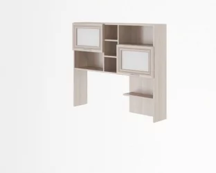 Надстройка стола универсальная Остин Модуль №14 Ясень шимо светлый/белый