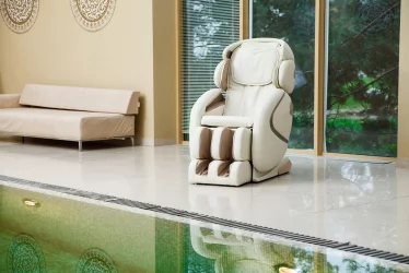 Кресло массажное Hilton 2 CMS-455 cream Хилтон 2 кремовый