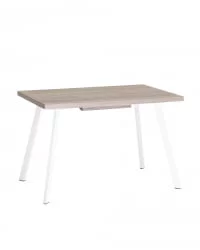 Стол обеденный раскладной Plain раскладной 116-158*74 Дуб Ан/белый