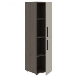 Шкаф-колонка с двумя глухими малыми дверьми (правый) VELION VMCS 40.4 R Аметист Дуб Сильвер