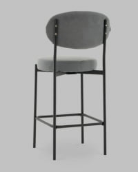 Стул Полубарный Бриф DD ПБ велюр серый