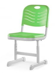 Стул ученический пластиковый регулируемый (рост 5-7) Салатовый