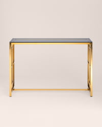 Консоль БРУКЛИН 115x30 Золото стекло smoke