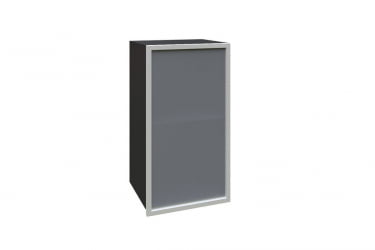 Шкаф кухонный 400 со стеклом (правый) Шервуд ЛД 281.322.000.023 Черный