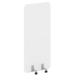 Перегородка на металлических опорах, на роликах Р-лине ДП.Р-80-180 Белый Бриллиант / R-line DP.R-80-180