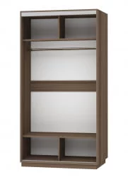 Шкаф-купе коричневый Экспресс Хит Элемент 1200x2200h Ясень шимо темный