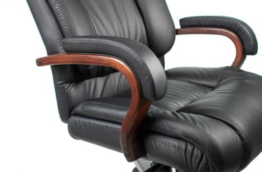 Кресло руководителя Бюрократ T-9925WALNUT Черный