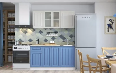 Кухонный гарнитур Хозяюшка 1,5 м Белый/Трюфель