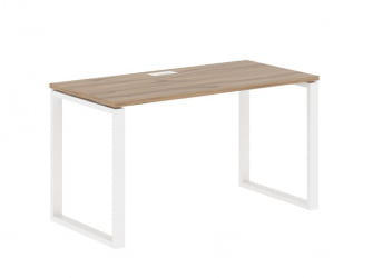 Стол письменный ЕДИС ЕКСТ 1367 Дуб Денвер светлый Белый / EDIS EQST