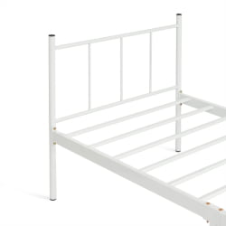 Односпальная кровать ROWENTA (mod. 9177) металл, 90*200 см (Single bed), White (белый)
