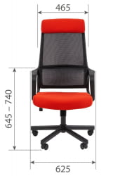 Кресло руководителя Chairman 590 ткань/сетка Красный