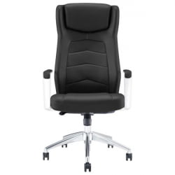 Кресло руководителя BRABIX PREMIUM Viking EX-759, синхромеханизм, алюминий, натуральная кожа, черное