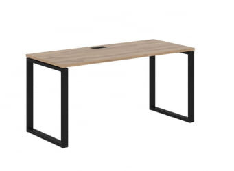 Стол письменный ЕДИС ЕКСТ 1567 Дуб Денвер светлый Черный / EDIS EQST