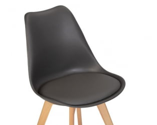 Стул обеденный ДОБРИН ДЖЕРРЙ СОФТ (ножки светлый бук, цвет сиденья темно-серый (Г-04)) 4 шт / DOBRIN JERRY SOFT (G-04))