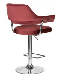 Стул барный ДОБРИН CХАРЛЙ (винный велюр (МДЖ9-35)) 2 шт / DOBRIN CHARLY (MJ9-35))