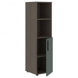 Шкаф-колонка с глухой малой дверью (правый) VELION VMCS 40.5 R Нефрит Дуб Сильвер