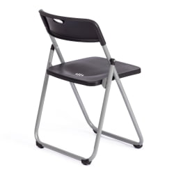 Металлический стул FOLDER (mod. 3017H) каркас: металл, сиденье/спинка: пластик, 49 x 46.5 x 73.5 см, black (черный) / grey (серый)