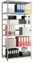 Стеллаж МС 255/100х30/5 Серый / MS