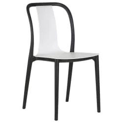 Стул обеденный DOBRIN ADAM (черный/белый)