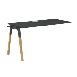 Рабочая станция Forta FIST 1367 Черный графит Дуб Гамильтон