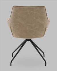 Кресло вращающееся Кимберли рогожка/замша бежевый