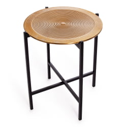 Столик кофейный Сеcрет Де Маисон БЛООМ ( мод. 11873-Б ) алюминиевый сплав, 46*46*51 см, черный/античная медь / Secret De Maison BLOOM mod. 11873-B