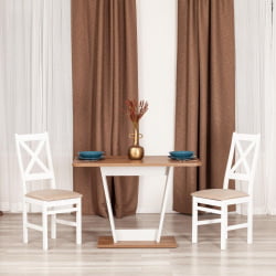 Стол TIBI нераздвижной ЛДСП, 68,6 х 110 х 75 см, Дуб Канзас/Пепел