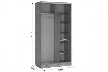 Шкаф-купе Рио 7-600 07 СК-04Р18 венге / SK-04R18