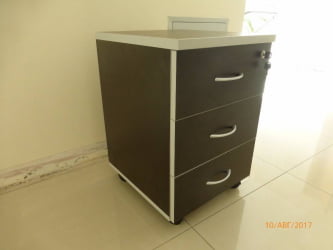 Тумба подкатная с 3 ящиками ZOM27530301 Венге